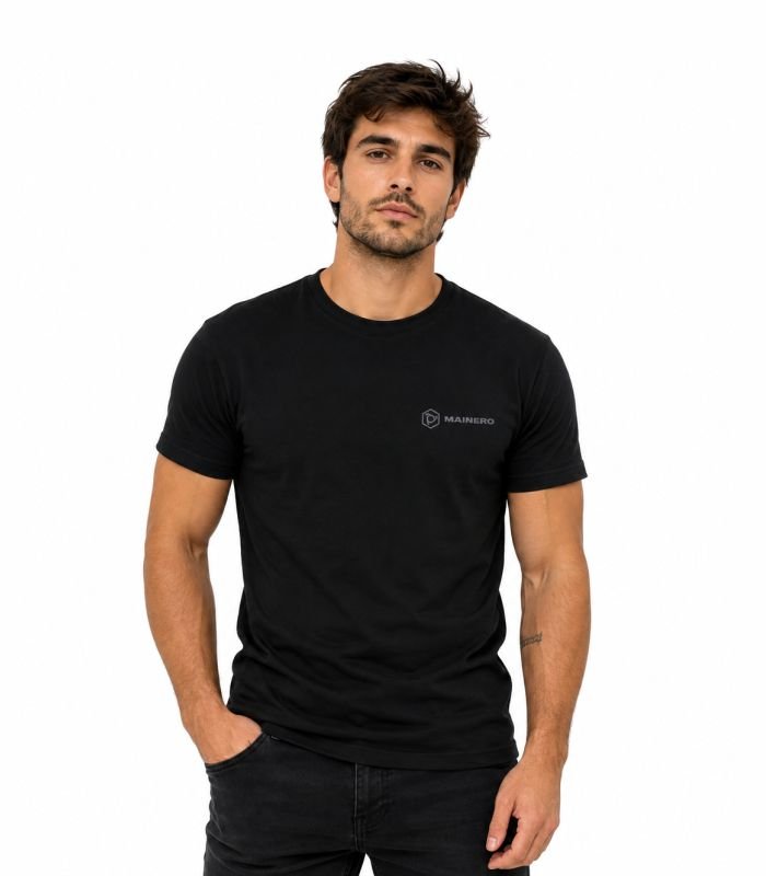 REMERA NEGRA HOMBRE Remera Algodón Men`s - Imagen 1