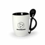 Taza cerámica con cuchara