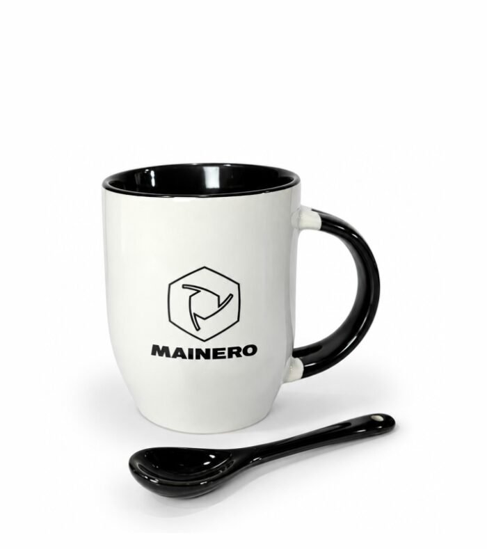 Taza cerámica con cuchara - Imagen 2